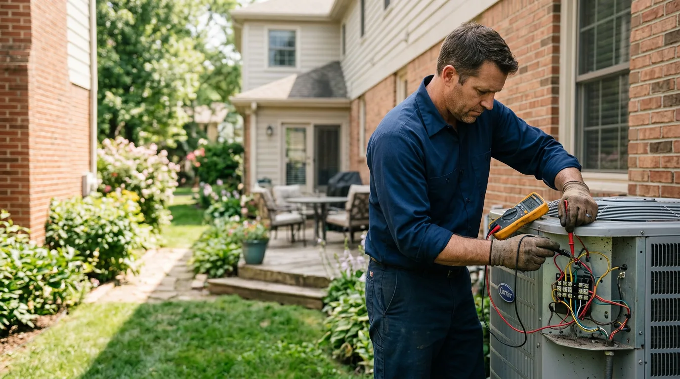 HVAC technician working near Hermitage, PA